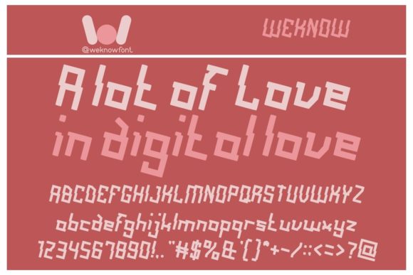 A Lot of Love: A Display Font for Creative Projects