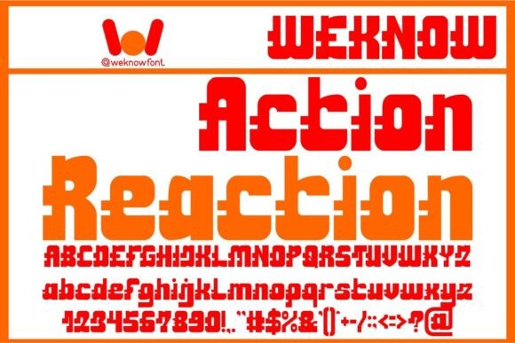 Action Reaction: A Dynamic Display Font for Modern Design