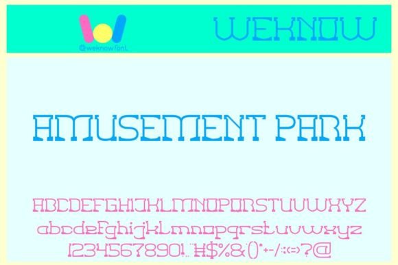 Amusement Park: A Font with Vintage Charm and Modern Flair