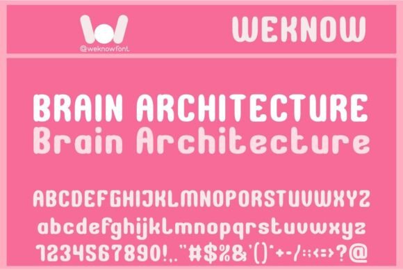 Brain Architecture: A Playful Yet Sophisticated Display Font