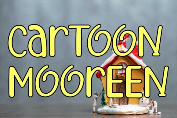 Cartoon Mooren: A Playful Display Font for Creative Projects