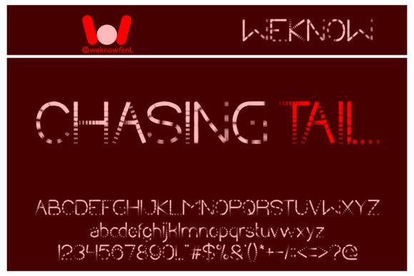 Chasing Tail: A Bold Display Font for Modern Design