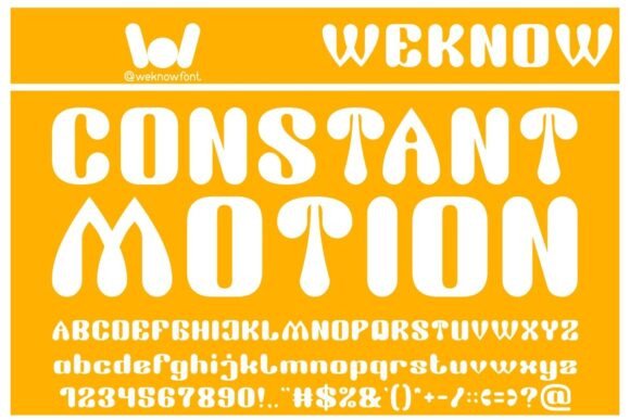 Discover the Dynamic Style of Constant Motion Font