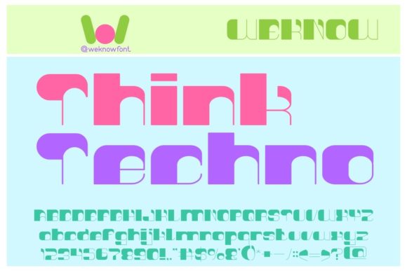Discover Think Techno: A Modern Display Typeface for Creative Projects