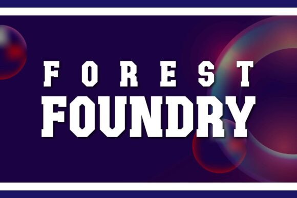 Forest Foundry: Gothic Elegance Meets Bold Display Design