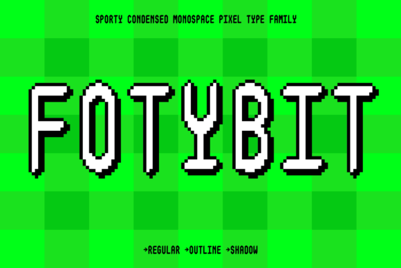 Fotybit Family: A Dynamic Pixel Font for Modern Design