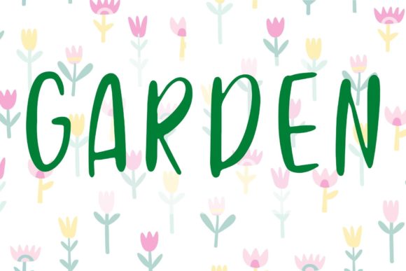 Garden: A Display Font for Joyful, Creative Designs