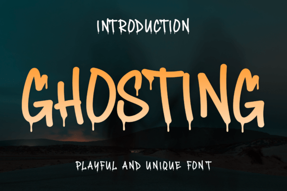 Ghosting: A Spooky and Playful Display Font