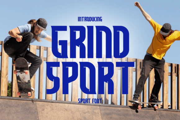 Grind Sport: The Dynamic Display Font for High-Impact Design