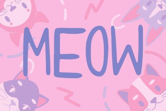 Meow Font: A Playful Display Typeface for Creative Projects