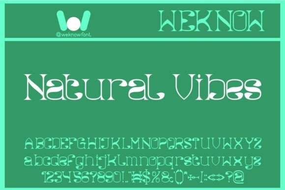 Natural Vibes: A Typeface Bridging Floral Charm and Nature's Energy