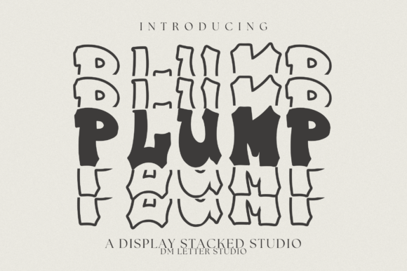 Plump Stacked: A Bold, Friendly Typeface for Modern Designs