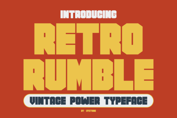 Retro Rumble: Bold Vintage Power Typeface