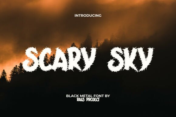 Scary Sky Font: Unleash Dark Creativity
