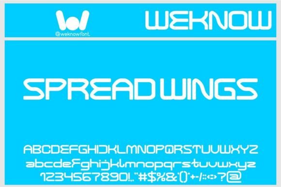 Spread Wings: A Futuristic Font for Modern Design