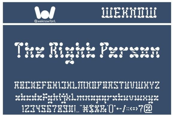 The Right Person: Futuristic Font for Bold Designs