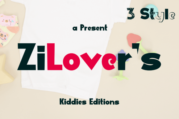 ZiLovers Font: Crafting Joyful Designs for Little Hearts